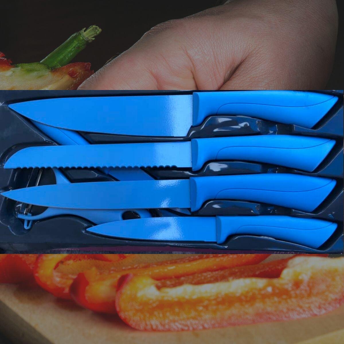 Juego de Cuchillos Cocina - 6 Piezas Profesional
