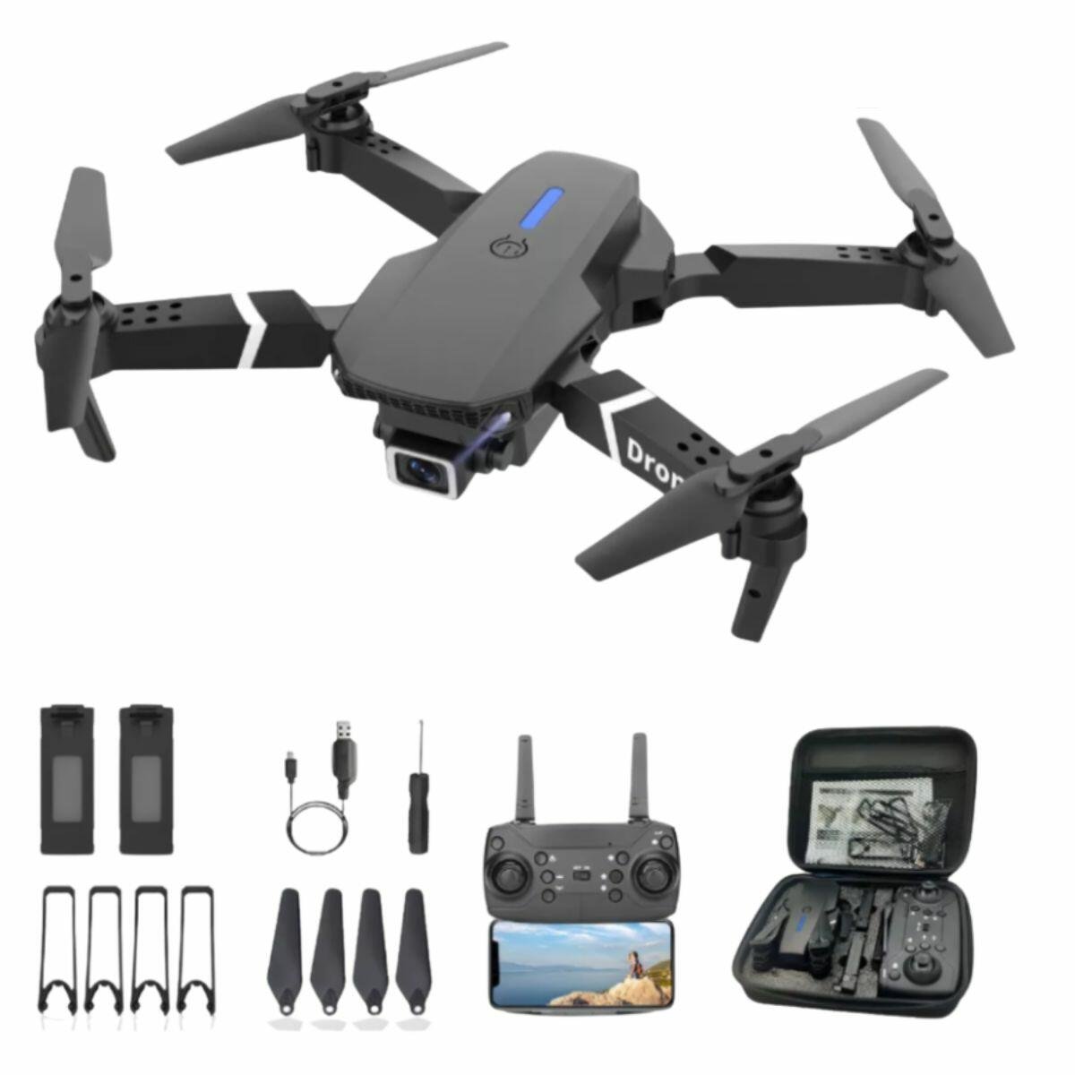 Dron 4K Pro Max con Doble Cámara HD
